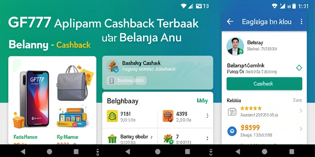 Tampilan antarmuka aplikasi GF777 yang sederhana dan mudah digunakan.