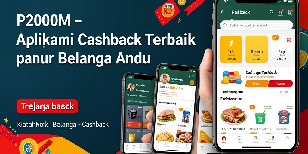 Tampilan antarmuka P200M yang sederhana dan menarik untuk cashback.