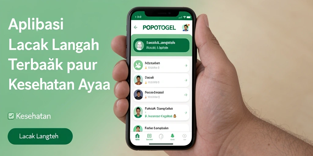 Tampilan antarmuka POPOTOGEL dengan fitur Lacak Langkah yang responsif.