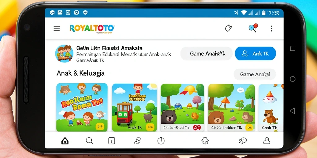 Tampilan antarmuka menarik dan ramah anak dari ROYALTOTO.